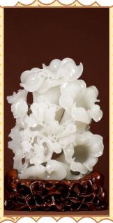 和田玉作品《花开富贵》的震撼艺术之美